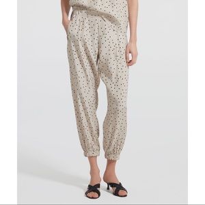 ATM Soil Polka Dot Silk Pants. Size L